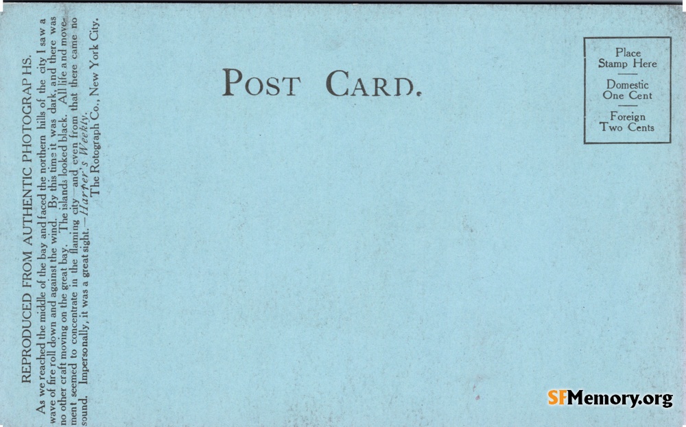 Reverse: 1906 Earthquake