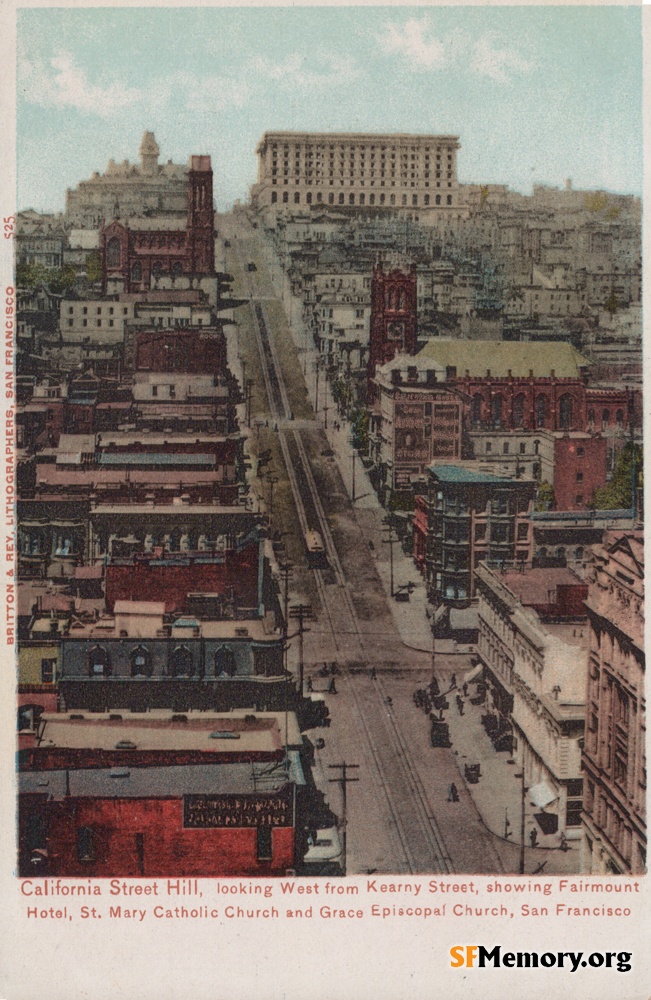 View up California Street