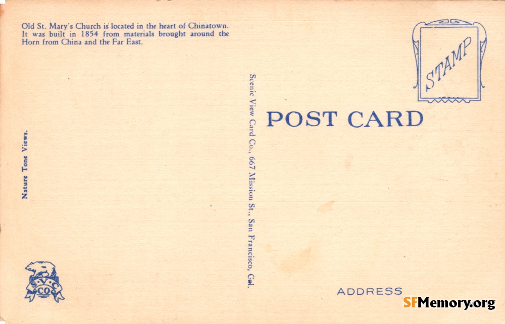 Reverse: Old St. Mary's