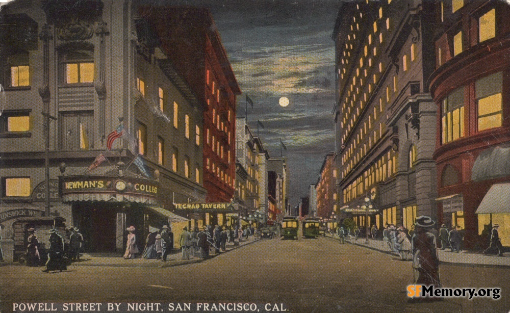 Powell St at Night