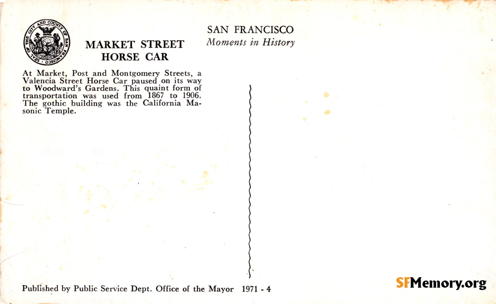 Reverse: Horsecar on Market