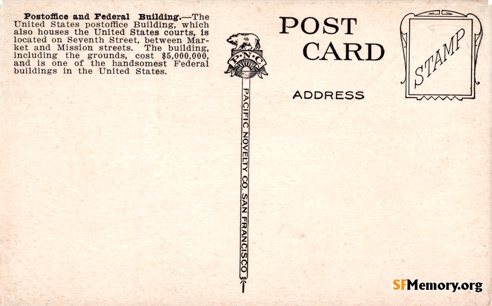 Reverse: Main Post Office