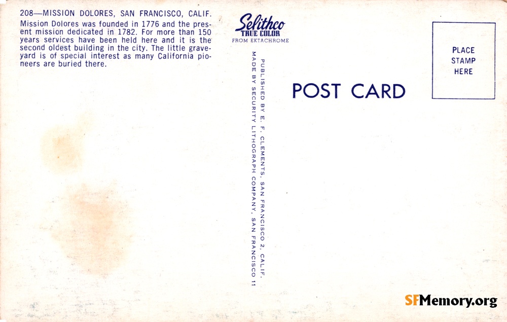 Reverse: Mission Dolores