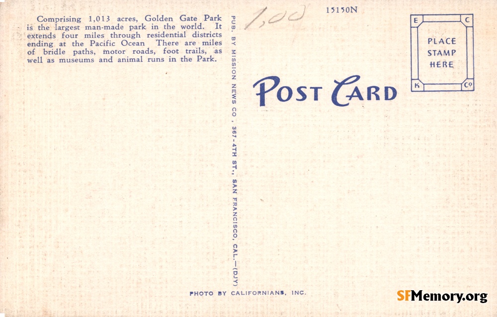 Reverse: Golden Gate Park