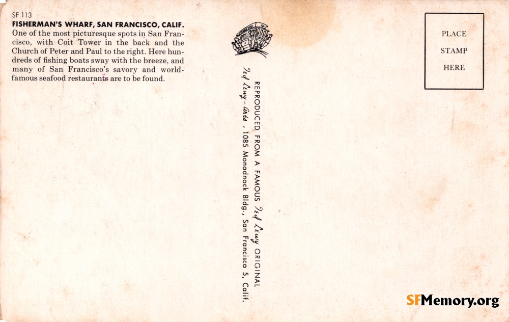 Reverse: Fisherman's Wharf