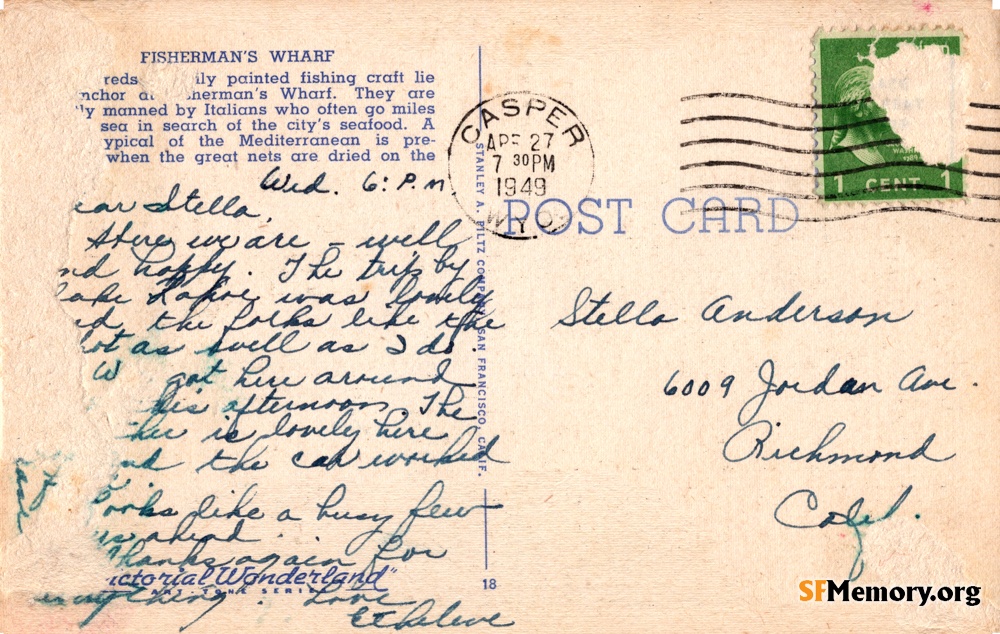 Reverse: Fisherman's Wharf