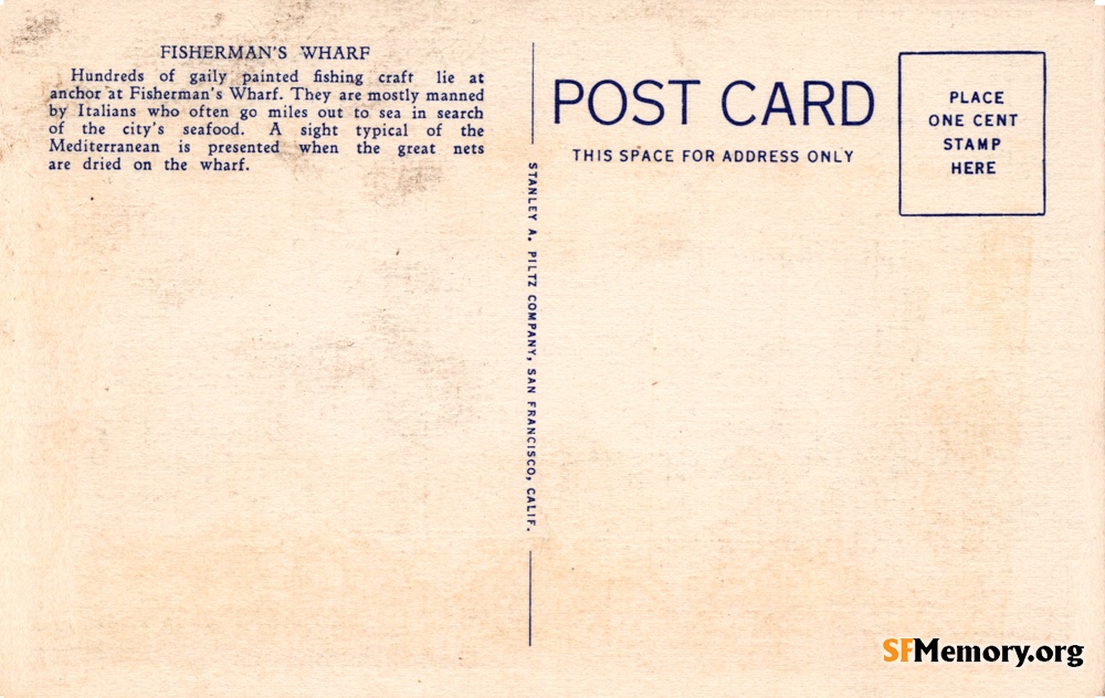 Reverse: Fisherman's Wharf