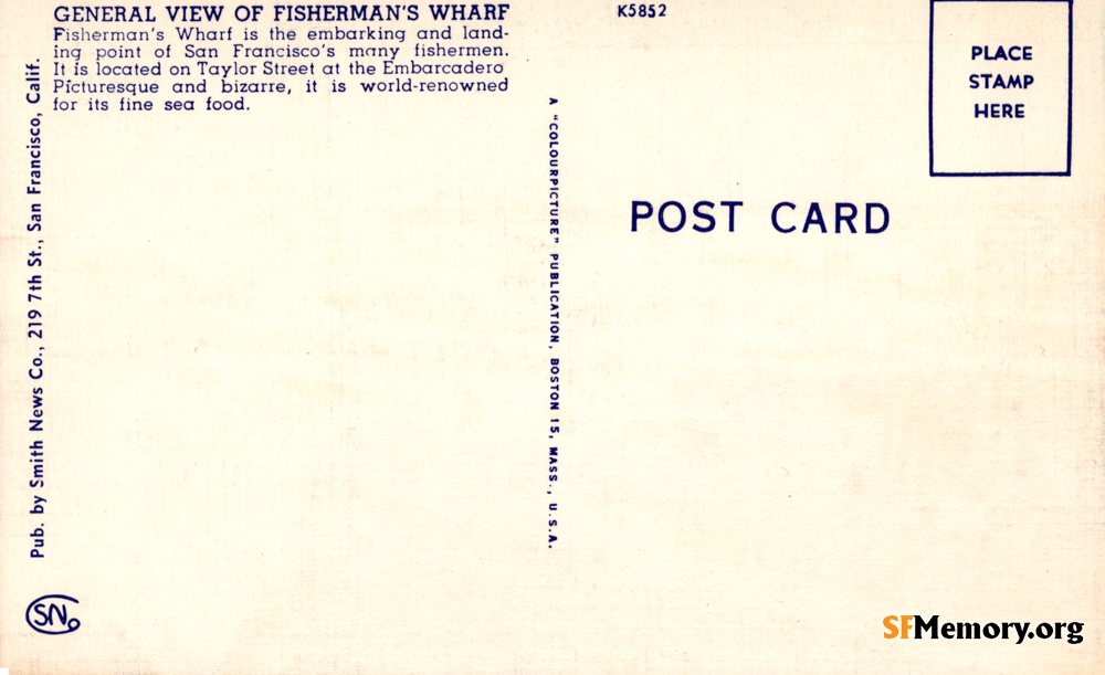 Reverse: Fisherman's Wharf