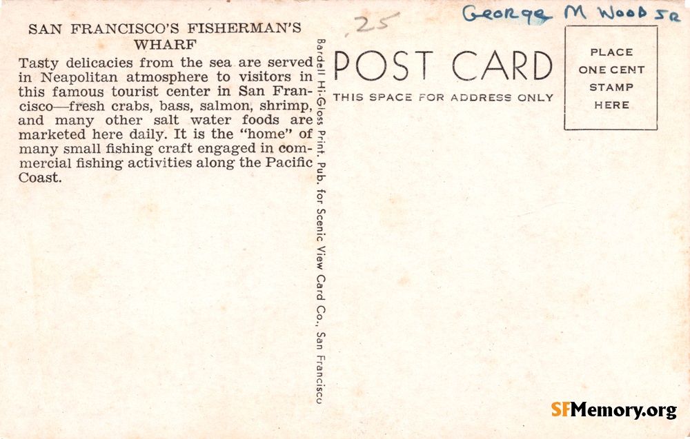 Reverse: Fisherman's Wharf