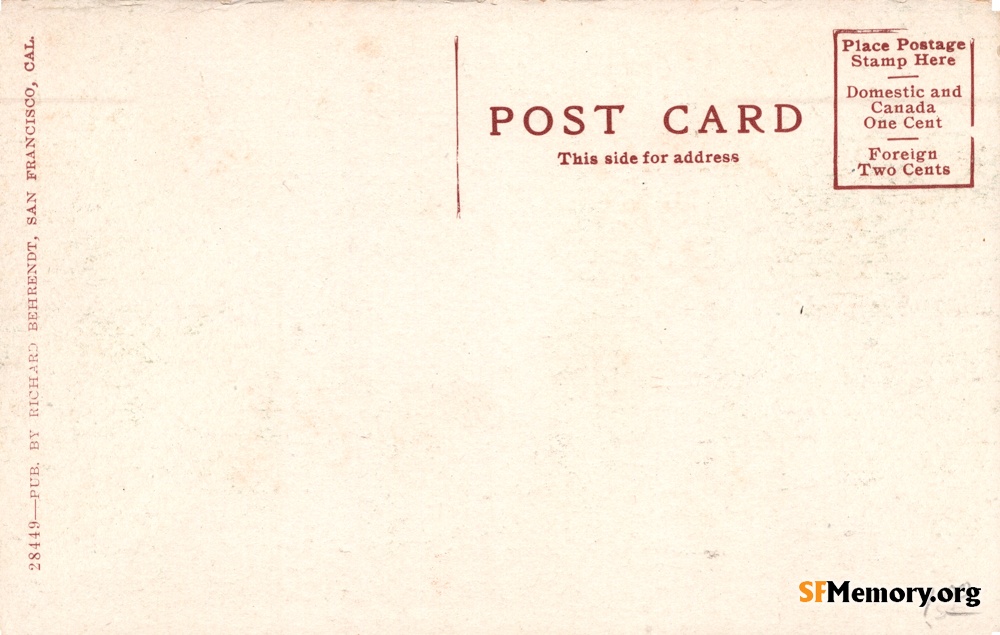 Reverse: Sutro Heights Entrance