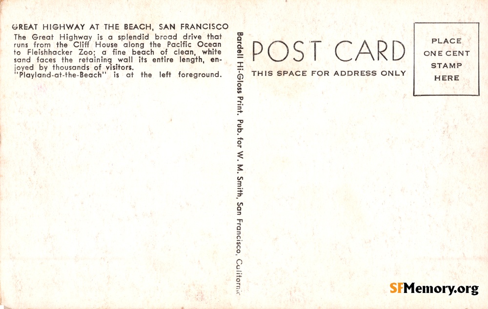 Reverse: View from Sutro Heights
