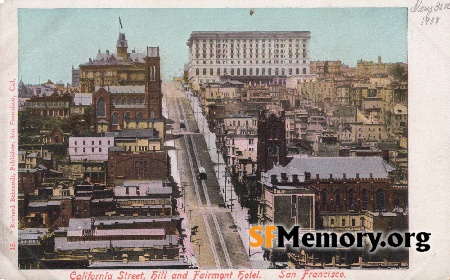 View up California Street