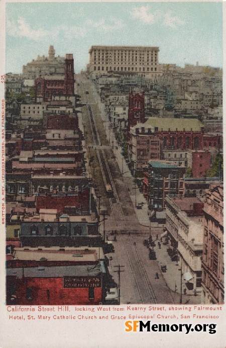 View up California Street
