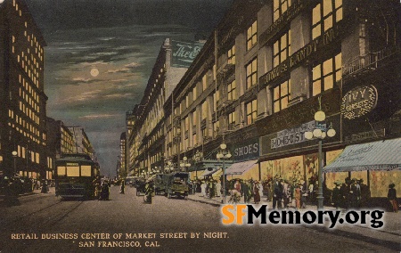 Market Business Center at night