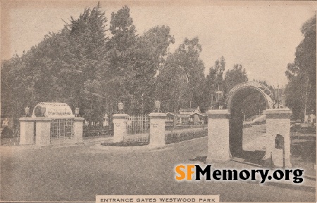 Entrance Westwood Park
